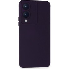 Magicool Vivo Y17S Kılıf Nano Içi Kadife Silikon - Mor