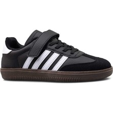 Kindep (Lafonten) Çırtlı Çocuk Spor Ayakkabı Siyah