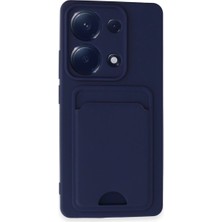 Magicool Xiaomi Redmi Note 13 Pro 4g Kılıf Kelvin Kartvizitli Silikon - Lacivert