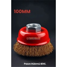 Butik M14 Uyumlu Çanak Tel Fırça 100 mm Profesyonel Pas Sökücü Yüzey Temizleme Diski