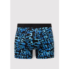 Mavi Baskılı Mavi Boxer 0912240-24367