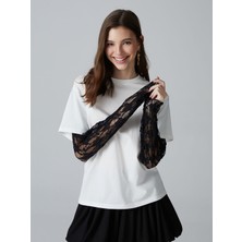 Lc Waikiki Yeni Sezon Dantel Detaylı Genç Kız Tişört