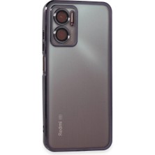 Magicool Xiaomi Redmi Note 11E Kılıf Razer Lensli Silikon - Mor