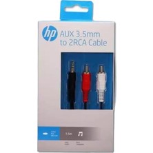 Hp HP029GBBLK3TW Aux 3.5 mm To 2rca Dönüştürücü Kablo Siya