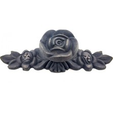 Sb Shopping Antika Tarz Dekoratif Pirinç Gül Düğme - 30X100 Mm, Oksit