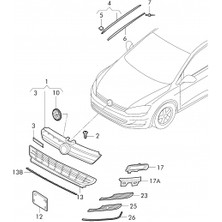 IAG Golf Vıı 2012- Tampon Izagrası Nikelajlı Oem No (5gg 853 671 A)
