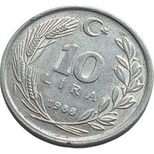 1981 10 Lira Koleksiyon Para Madeni Para Eski Para Hobi Hediye Antika Darpane