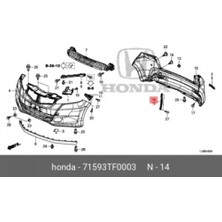 Maher Tampon Bağlantı Braketi Jazz 2009-2011 Arka Sağ (Oem NO:71593TF0003)