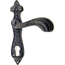 Hsc Bilişim Antika Tarz Dekoratif Pirinç Mevlana Yale Kapı Kolu - 228X48 Mm, Oksit