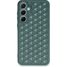 Magicool Samsung Galaxy A25 5g Kılıf Petek Silikon Kapak - Koyu Yeşil