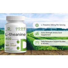 Deal Supplement L-Theanine 400MG Extra Strength Amino Acids For Focus & Relaxation Support 400 Caps