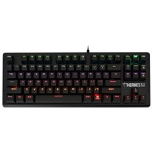 LTG Nova Gamdias Hermes-E2, USB Kablolu, Ingilizce, Mekanik Switch, 7 Renk, Klavye