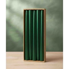 Şamdan Mum 10 Adet Yeşil