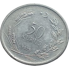 Yediotuz Digital Pazarlama 1972 50 Kuruş Koleksiyon Para.  Koleksiyon Başlangıç Setleri Antika Darpane Hobi