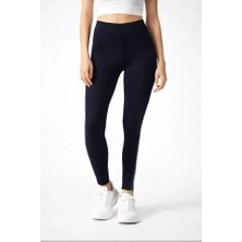 Buğrahayalin Likralı Düz Tayt - Siyah