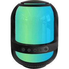 Fibaks Işıklı Ses Bombası - M9 HiFi Ses Kalitesi Çok Renkli RGB Ledli Bluetooth Hoparlör (USB/TF Destekli)