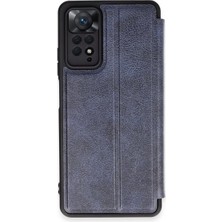 Magicool Xiaomi Redmi Note 12 Pro 4g Kılıf Flip Cover - Lacivert