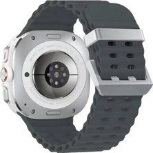 Magicool Watch 7 Ultra KR417 Rug Silikon Kordon - Koyu Gri