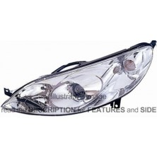 Tyc Peugeot 407 Ön Far Sol 2005  (Oem No:  620832)