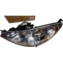 Tyc Peugeot 207 Ön Far Elektrikli Motorlu Merceklı Sol 2006 (Oem No:  620896)