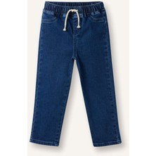 DeFacto Erkek Bebek Düz Paça Beli Lastikli Basic Düz Jean PANTOLON B6733A526SP
