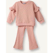DeFacto 2'li Takım Desenli Sweatshirt Alt Kız Bebek G8503A526SP