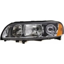Tyc Volvo S60 Ön Far Elektrikli Siyah Sol 2005-2009  (Oem No:  30698825)