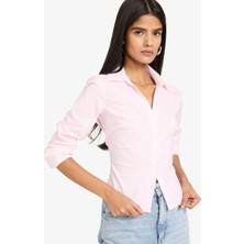 DeFacto Fitted Çizgili Bengalin Gömlek D4013AX26SP