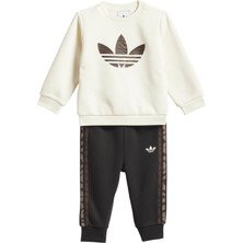AKD5824 Adidas Crew Set Bebek Eşofman Takımı Beyaz