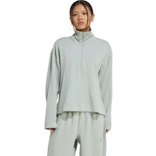 AKA7030 Adidas W All Szn Sl Qz Kadın Sweatshirt A&amp;ccedil;ık Mavi