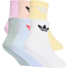 AKC7916 Adidas Kıds Sock 6pp &amp;ccedil;orap Beyaz