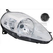 Tyc Fiat Grande Punto Ön Far Elektrikli Motorlu Nikelaj Mor Soket Uyumlu Sağ 2008- 2009 (Oem No:  51840989)