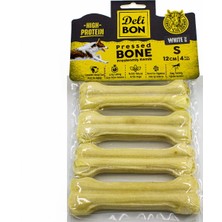 SHC4200 Deri Köpek Çiğneti Pres Kemik 4X12CM Beyaz