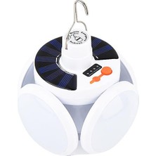 Olinea PM-22986 Solar Panelli Şarjlı Katlanabilir Acil Durum Kamp Lambası