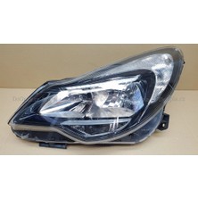 Tyc Opel Corsa Ön Far Sıyah Hatchback Elektrikli Motorlu Sol 2011- (Oem No:  95510689)