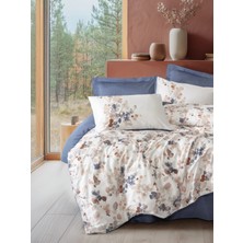 Bigelal Nebulae Indigo Saten Nev Takımı Çift Kişilik