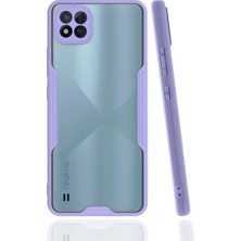 Magicool Realme C11 2021 Kılıf Platin Silikon - Lila