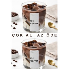 2’li Ice Coffee Buzlu Kahve Görünümlü Soya Mum Seti – Kahve Kokulu | Çok Al Az Öde
