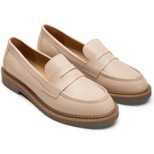 Emienza Vega(Mınos)Vegan Deri Bant Detaylı Bayan Loafer