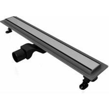 Kabinet - Patara 60 cm Duş Kanalı – Mat Gümüş, Ø50 Yandan Çıkışlı - PT060.00A.MG.580