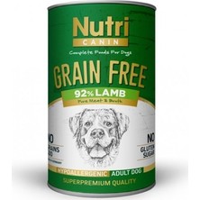 Nutrican Nutri Canine Tahılsız Kuzulu Patatesli Köpek Konservesi 400 Gr