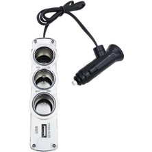 Pazarcan Powermaster WF-0120 3'lü Usb'lı Çakmak Çoklayıcı (12-24 Volt Uyumludur)