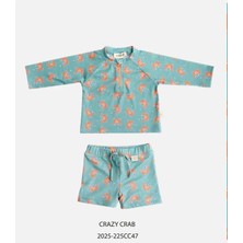 Miela Kids Uv Korumalı Alt Üst Erkek Bebek Set - Crab