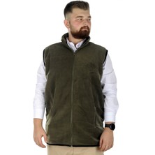 ModeXL Mode Xl Erkek Polar Yelek Dik Yaka Fermuarlı 22549 Haki