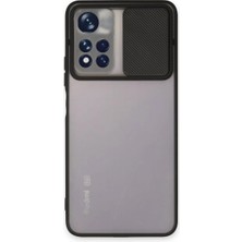 Magicool Xiaomi Redmi Note 11T Kılıf Palm Buzlu Kamera Sürgülü Silikon - Siyah