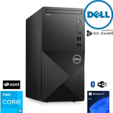 Dell Vostro Intel Core I3 12100 8gb Ddr5 Ram 256GB Nvme SSD DVD / Wifi / Bt Windows 11 Pro Masaüstü Bilgisayar