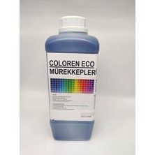 Coloren EPSON İ3200 / DX5 / DX4 / XP600 SERİSİ İÇİN ECO SOLVENT MÜREKKEP CYAN 1 LT