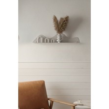 Grandmix Bohem Tarz Metal Raf Antre ve Salon Için Dekoratif Duvar Standı