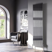 Lojimax Alüminyum Dekoratif Radyatör Bianco 600 x 1005 12  Dilim | Parlak Eloksal | Yüksek Isıl Güç | 5 Yıl Üretici Garantisi