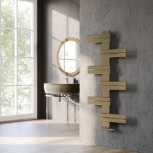 Lojimax Alüminyum Dekoratif Havlupan Ida 1425 x 600 14  Dilim | Mat Bronz | Yüksek Isıl Güç | 5 Yıl Üretici Garantisi